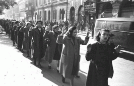 Mujeres judias en Budapest en octubre de1944.