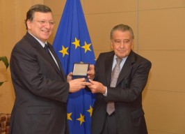 José Manuel Barroso y Eduardo Eurnekian.