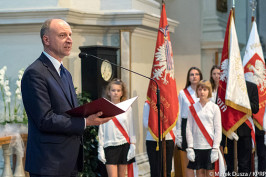 La ceremonia proclamando la Iglesia de Todos los Santos en Varsovia como Casa de Vida.