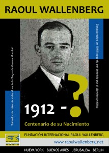 Poster por los 100 Años de Raoul Wallenberg.