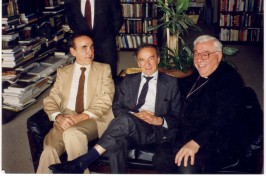 Elie Wiesel, Cardenal Antonio Quarracino y Baruj Tenembaum.