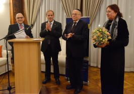 Danny Rainer, Embajador Hadass, Rabino Stein y Pastora Annemarie Werner.